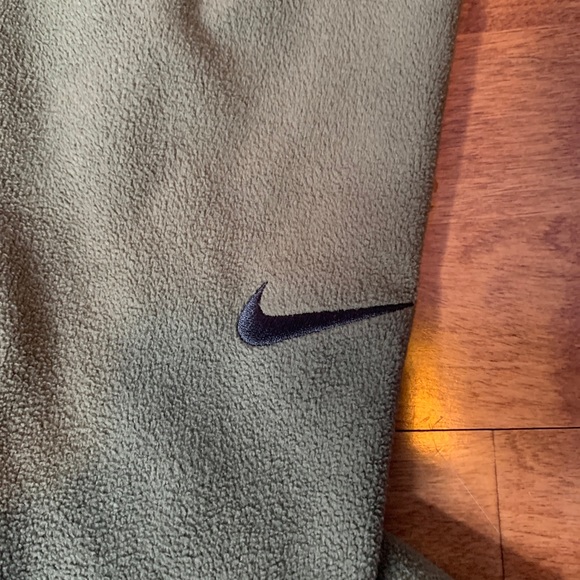 Nike olive green sherpa fleece quarter zip - Picture 4 of 8